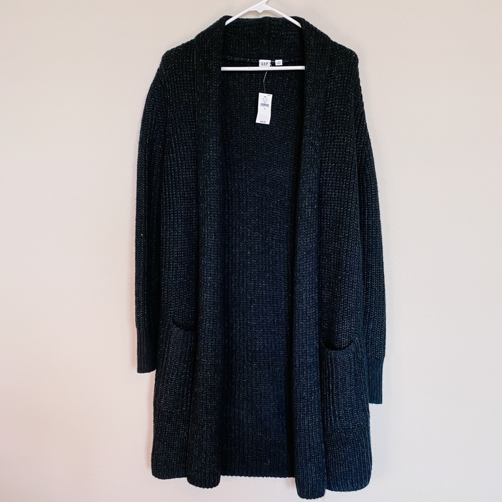 Gap Black Long Sweater Cardigan